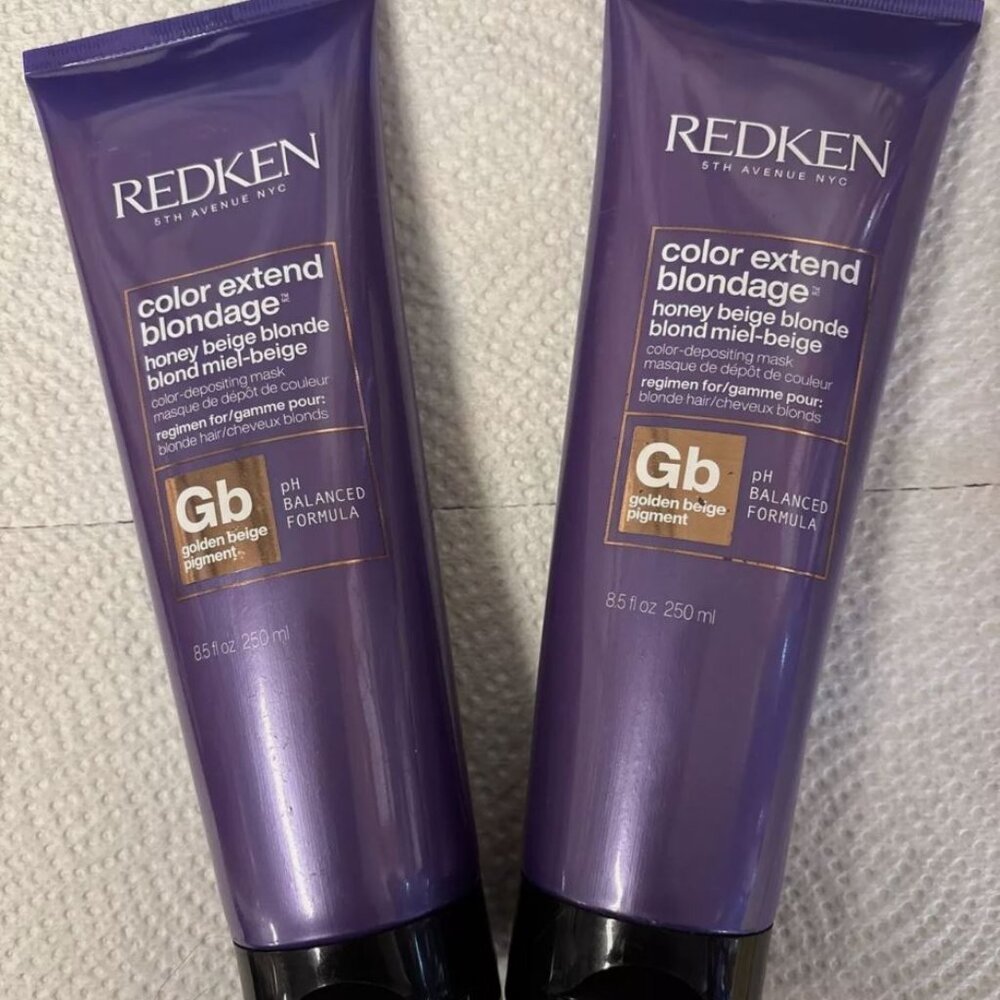 Redken Blondage Color Deposit Mask 8.5 oz (Golden Honey Beige Blonde) (pack of 2